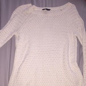 White AEO sweater